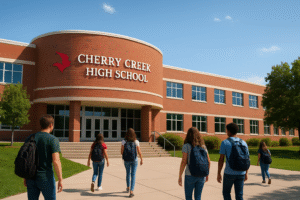 Cherry Creek High School Sports & ActivitiesFootball field, track, or school gym filled with students.

Banner/jerseys showing Cherry Creek High School colors/mascot.

My Cherry Creek High School